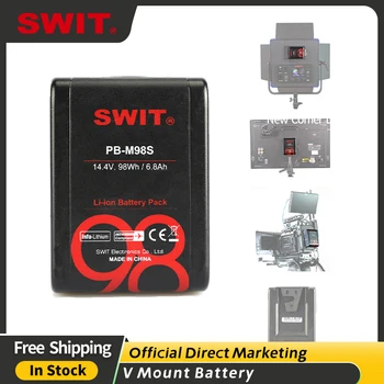 SWIT PB-M98S 98Wh Vrecko V-mount Batéria, 98Wh/6.8 Ah Lietať-Priateľské Kapacita Tiny V-mount Batéria,150W/12A Neustále Vysoké Zaťaženie
