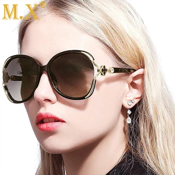 Mx Luxusné Dizajnér Značky Polarizované Slnečné Okuliare Ženy Trendov Produkty 2022 Vintage Gradient Objektív Jazdy Tmavé Okuliare Uv400 M512