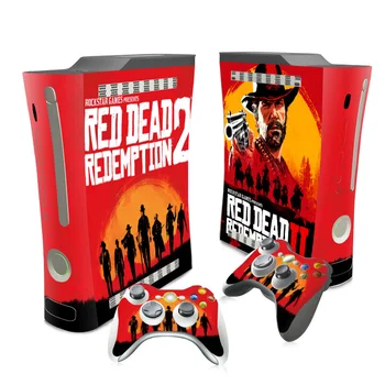 Red dead redemption2 Kvalitné Ochranné Nálepky Vinyl Skiny pre XBOX 360 fat Nové hry TN-XBOX 360-5200
