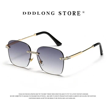 DDDLONG Retro Móda Námestie slnečné Okuliare Ženy Dizajnér Mužov Slnečné Okuliare Classic Vintage UV400 Vonkajšie D134
