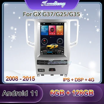 Kaudiony Tesla Štýl Android 11 autorádia Pre Infiniti G37 G25 G35 GX Car DVD Multimediálny Prehrávač Auto GPS Navigácie 4G 2008-2016