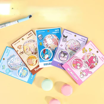 Sanrio Anime Okrajové Pásky, Nálepky Kombinácia Súbor Cartoon Nálepky Veľkoobchod Študent DIY Strane Účtu Dekoratívne Pásky