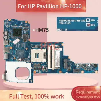 Pre HP Pavilónu HP-1000 Prenosný počítač doske 6050A2493101 SLJ8F DDR3 Doske