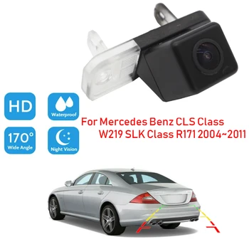 HD CCD, Nočné Videnie Reverznej Parkovanie Záložný Fotoaparát Auto parkovacia Kamera Pre Mercedes Benz CLS Triedy W219 SLK Triedy R171 2004~2011