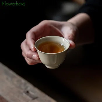 Japonský Štýl Rastlín Popola Keramické Šálku Čaju Teaware Kung Fu Čaj Nastaviť Pohár Porcelánu Teacup Kreatívne Ručné Master Cup Domov