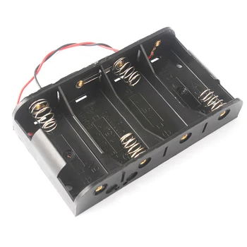 4X C-Článková Batéria Držiteľ 6V C Veľkosť Batérie Prípade Box s Drôtom Vedie DIY C Veľkosť Batérie Úložný Box Nádoby Držiak