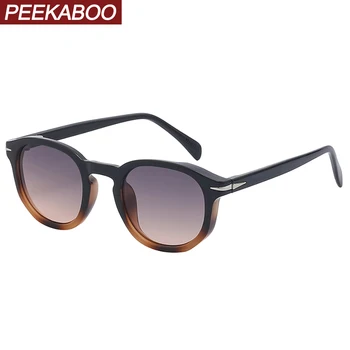 Peekaboo brown black mužov slnečné okuliare uv400 kórejský štýl hot predaj malé rám retro slnečné okuliare pre ženy lete žena 2023