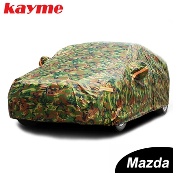 Kayme nepremokavé kamufláž auto zahŕňa vonkajšie slnečné ochranný kryt pre Mazda 3 2 6 5 7 CX-3 cx-5 cx-7 axela
