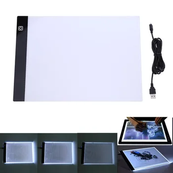 Daimond výšivky na Úrovni 3 Stmievateľné LED Grafický Tablet Písanie Diamond Maľovanie Nástroj Light Box Doštičky, Digitálne Kreslenie, Kopírovanie A4