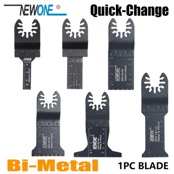 NEWONE Quick-Release 10/20/32/45/65mm Bi-metal Oscilačný MultiTool Renovator pílových BIM čepele náradie príslušenstvo