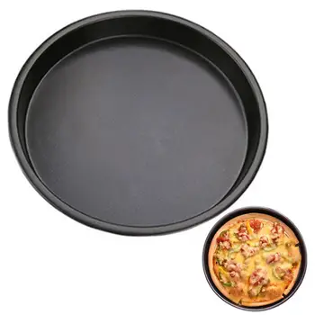 Kapmore 1pc Tepelne-Odolné Pizza Pečenie Pan Non-Jedovaté Uhlíkovej Ocele Kolo Pečenie Zásobník DIY Pizza Pečenie Nástroje Na Domácej Kuchyni