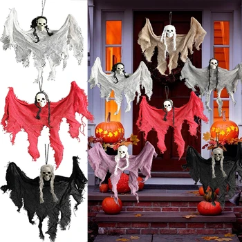 Horor Halloween Visí Kostra, Dekorácie, Posteľná Bielizeň Visí Ghost Strašidelný Dom Strašidelné Rekvizity Halloween Domov Garden Party Dodávky