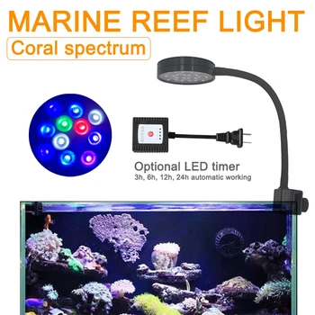 Coral Reef LED Svetlo Slané More Vody Morské LED, 12W Malé nano Akvárium akvárium Svetlá Útes Rásť, Osvetlenie, Lampy, SPS, LPS LED