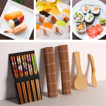 9 KS/Set Japonský DIY Sushi Maker Nastaviť Ryža Kuchyňa Sushi Tvorby Auta Sushi Formy Nastaviť Na Sushi Roll Kuchynské Náradie