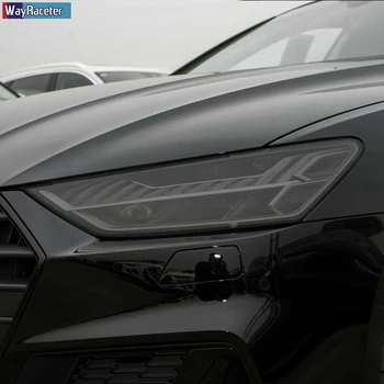Auto Svetlometu Ochranný Film Svetlomet Odtieň zadné svetlo Transparentné Čierna TPU Nálepka Pre Audi A7 S7 4K 2019-Súčasnosť Príslušenstvo