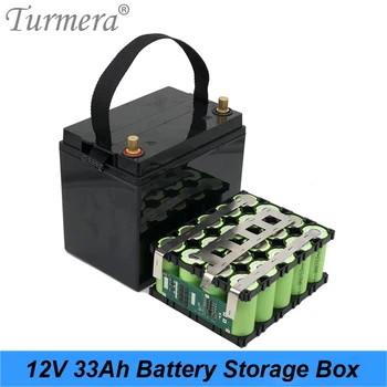 Turmera 12V 33A Batérie Úložný Box s 4X5 32700 Lifepo4 Batérie, Držiak na Nikel 4S 40A Rovnováhu BMS pre UPS a Solor Systémové Použitie
