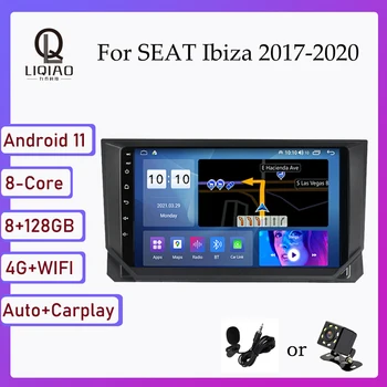 8GB+128 GB Android 11 Auto Multimediálne DVD Prehrávač Hlavy Jednotky Na Seat Ibiza 2017-2020 Auto Carplay 4G WIFI Zrkadlo Prepojenie Bluetooth BT