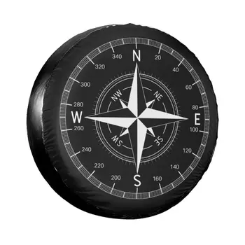 Biela Kompas Náhradné Pneumatiky Kryt pre Jeep Pajero Námorných Smer Koleso Automobilu Chrániče Príslušenstvo 14