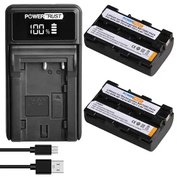 NP-FS11 NP-FS10 Batérie a LED USB Nabíjačka pre Sony NP-F10 NP-FS12 FS21 FS31 DCD-CR1 CCD-CR5 DCR-PC1 DCR-PC2 DCR-PC3