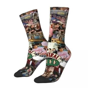 Móda Muž Mužov Ponožky Harajuku Priateľov TV Show Ponožky Central Perk Vysoko Kvalitné dámske Pančuchy Jar Leto Jeseň Zima