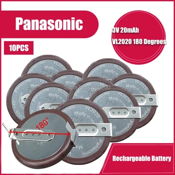 10PCS/VEĽA Panasonic VL2020 2020 lítiové batérie, S Nohami na 180 stupňov na BMW kľúča vozidla