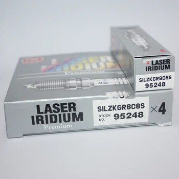 4Pcs Laser Irídium Spark Plug SILZKGR8C8S 95248 pre BMW i8 B38 B48 B58