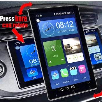 Android 11 Automatická Otočná 10.1 palcový Car Audio rádio Stereo Multimediálnu GPS Navigáciu Univerzálny Dvojitý 2 Din Vedúci Jednotky 2+32 GB