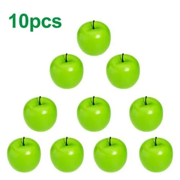 10 Ks Kuchyňa Umelé Apple Falošné Ovocie Dekoratívne Ozdoby, Ornament, Pre Domáce Dekorácie, Doplnky