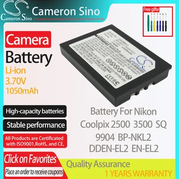 CameronSino Batéria pre NIKON Coolpix 2500 Coolpix 3500 Coolpix SQ hodí NIKON 9904 BP-NKL2 DDEN-EL2 Digitálny fotoaparát Batérie