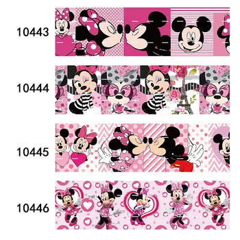 10 Metrov Cartoon Luky Popruhu 25 MM 38 MM Mickey Tlačené Disney Minnie Páse s nástrojmi
