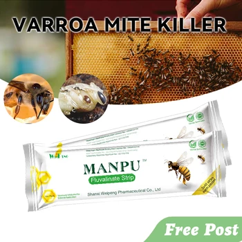 80PCS Fluvalinate Bee Medicíny Roztoč Pásy Manpu Proti Hmyzu Pest Okamžité Roztoč Vrah Domácej Farmy Accessaries Dodávky Nástroje