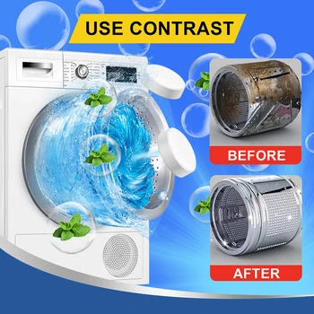 100g práčka Cleaner Šumivých Tabliet Hĺbkové Čistenie Umývačky Dezodorant Odstrániť Škvrny prací prostriedok pre Pranie Stroj