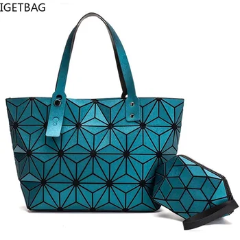 sac hlavné značky ženy geometrické tašky pre ženy 2020 Prešívaný Tašky cez Rameno nastaviť Obyčajný Skladacie dámske Kabelky bolsa feminina