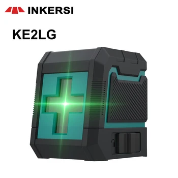 INKERSI 2 Riadky Laser Úrovni Vertikálne Horizontálne Kríž Linky Automatickom Vyrovnanie 360 Stupeň Zelený Červený Laserový Lúč Leveler