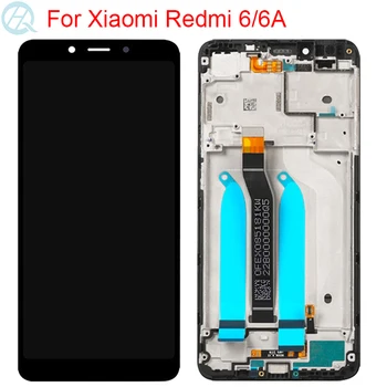 10 Dotykový LCD Pre Xiao Redmi 6A LCD S Rámom Dotykový Displej Montáž 5.45 Palcové Originál Redmi 6 Displej