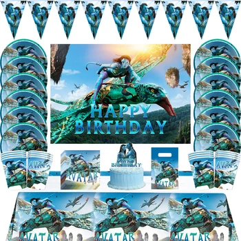 Disney Avatar Téma Party Dekorácie Deti, Dievčatá, Chlapcov Narodeninovej Party Riad Papier Pohár Doska Banner Balóny Baby Sprcha Suppli