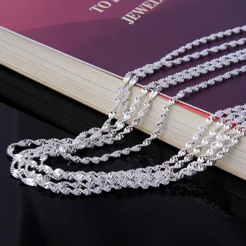 Distribúcia módne šperky factory lacné zmiešané strieborné pozlátené reťaze pre prívesok veľkoobchod zásob dĺžka 18-palcové ženy náhrdelník