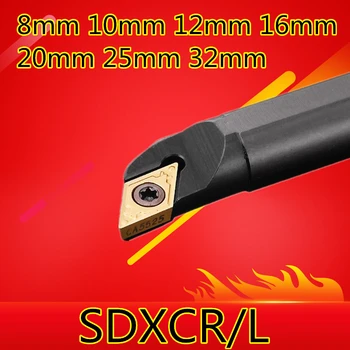 1PCS S08K-SDXCR07 S10K-SDXCR07 S12M-SDXCR07 S16Q-SDXCR11 S20R-SDXCR11 S25S-SDXCR11 S32T-SDXCR11 8 mm-32 mm CNC Sústruženie nástroj