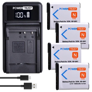 NP-BN1 NP BN1 1400mAh Batérie + LED USB Nabíjačka pre Sony DSC TX9 T99 WX5 TX7 TX5 W390 W380 W350 W320 W360 QX100 W370 W730 W150