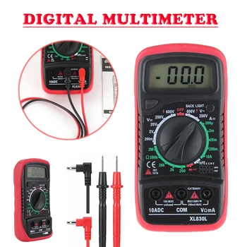Nový Digitálny LCD Multimeter XL830L Voltmeter DC AC Ammeter Meter Tester Napätia, Odporu, Prúdu Elektrických Nástrojov