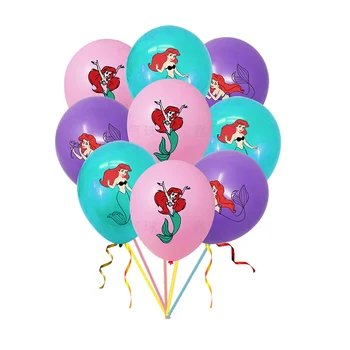 10/20Pcs Disney Malá Morská víla Ariel Princezná Latexový Balón Pre Dievča Vianoce, Narodeniny, Party Deco Baby Sprcha Dodávky Globos