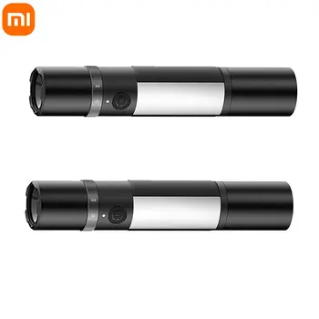 Xiao Mijia 3-1 Multi-funkčné LED Baterka Zoomovateľnom Power Bank Okno Istič Bezpečnostného Pásu Fréza Auto Núdzové Svetlo