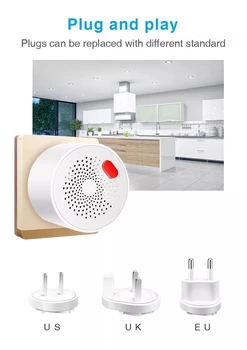 SMARSECUR Tuya WiFi Mini PLYN LPG Snímač Úniku alarm detektor APP Riadenie Bezpečnosti smart home Úniku senzor