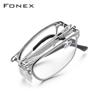 FONEX Vysoko Kvalitné Skladacie Okuliare na Čítanie Muži Ženy Skladacia Presbyopia Reader Ďalekozrakosť Diopter Okuliare Screwless LH012
