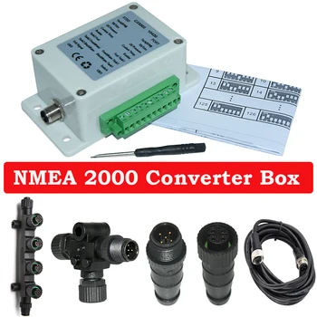 NMEA 2000 Converter Box Konvertor Až 18 senzorov, Signál NMEA2000 Vodotesný IP67 Pre Loď, Jachtu Nepremokavé 9-32V DC