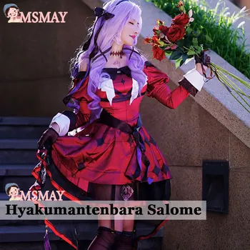 MsMay Japonské Anime Vtuber Hyakumantenbara Salome Cosplay Kostým Virtuálne YouTuber VTuber Oblečenie, Šaty, Obleky, Ženy