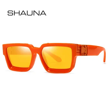 SHAUNA Retro Námestie slnečné Okuliare UV400