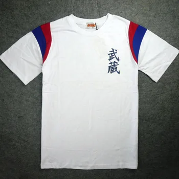 JP Anime Kapitán Tsubasa Jún Misugi Cosplay Kostým Musashi Školy Krátky Rukáv Mužov Jersey T-shirt