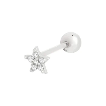 CANNER INY Minimalistický Štýl Malé Roztomilé Stud Náušnice pre Ženy 925 Sterling Silver Piercing Earings Šperky pendientes 1 Kus