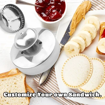 Z Nehrdzavejúcej Ocele Sandwich Plesne Chlieb CakeBiscuit Raziace Zariadenie, Chlieb, Tortu, Ryžové Gule Obed Plesne Maker Pečenie Pečiva Nástroje